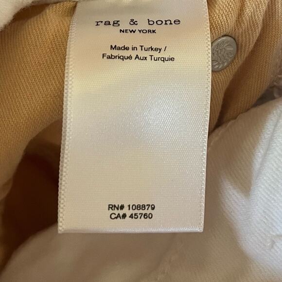 Rag & Bone White Cate Mid-Rise Skinny Jeans Size 25‎ - Picture 9 of 13